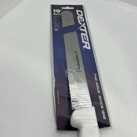 Dexter Basics P94804 10” Scalloped Slicer Kitchen Knife. Carbon Steel. NEW!!!!!! - Picture 10 of 10